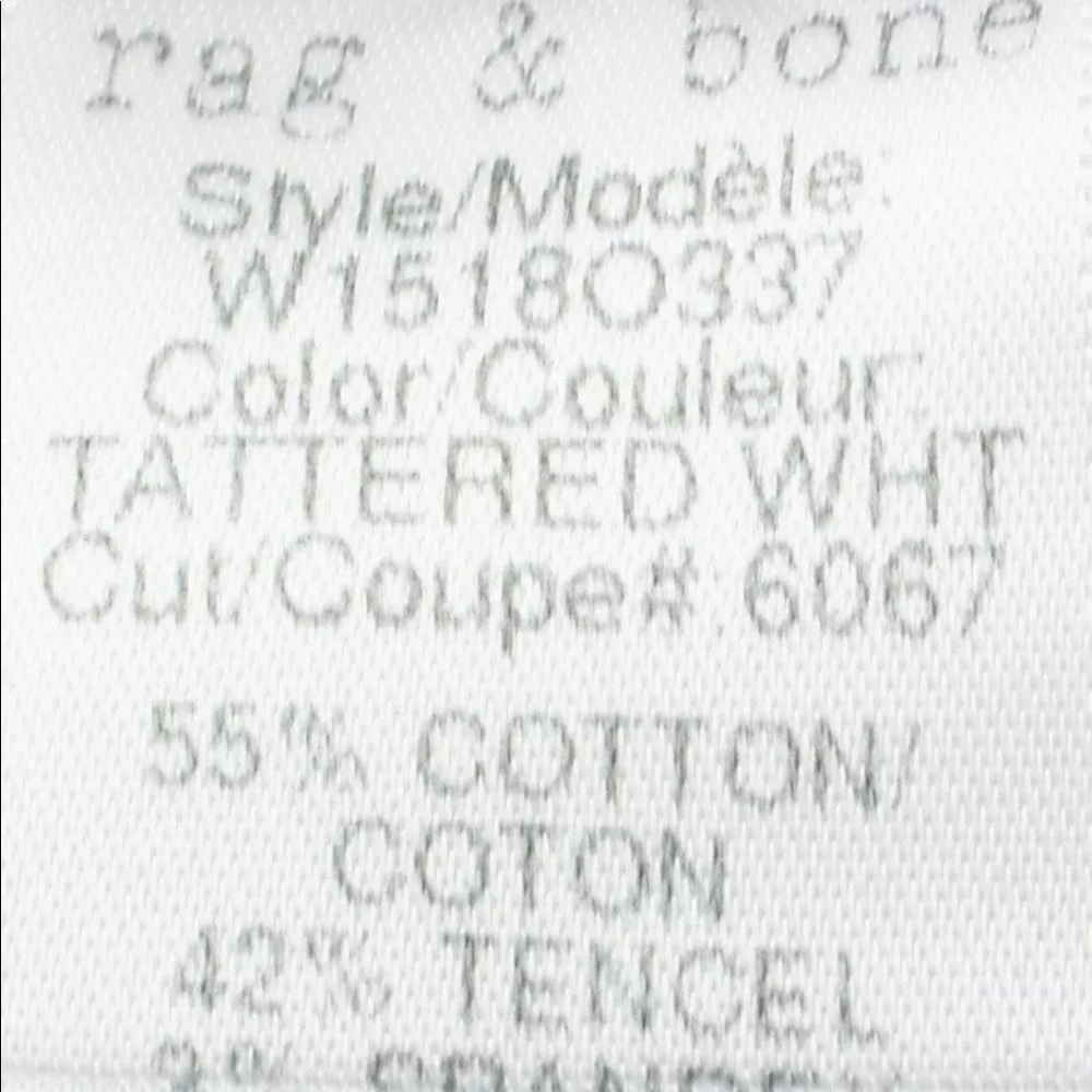 EUC RAG & BONE White Skinny/Slim Jeans Sz 26 - Picture 3 of 3